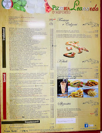 Menu du Pizzeria KEBAB LEONARDO à Pompiano