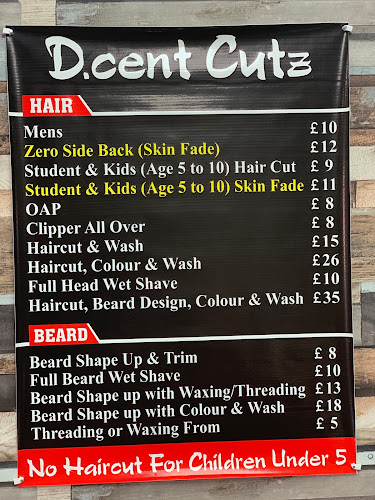 Reviews of D'CENT CUTZ Barbers in Southampton - Barber shop