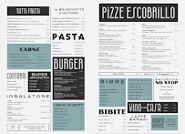 Menu du Escobrillo Roma à Rome