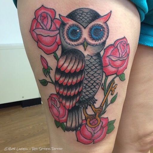 Explore father and daughter tattoos ideas, creative tattoo ideas in Putnam, available at Red Spider Tattoo