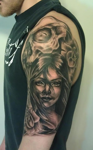 Explore anarchy tattoo ideas, creative tattoo ideas in Linden, available at Fredricks Tattoo Gallery