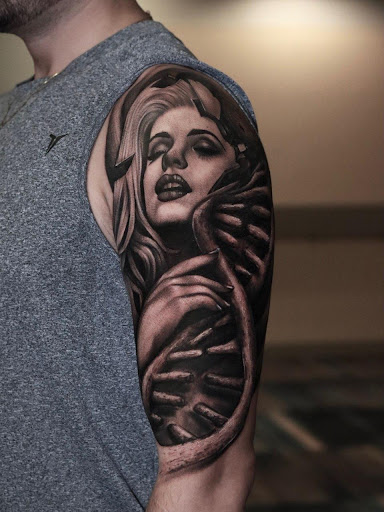 Explore tattoo artist ideas, creative tattoo ideas in Montgomery, available at Flying Eye Tattoo Studio