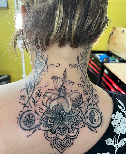 Explore disney sleeve tattoo ideas, creative tattoo ideas in Winter Park, available at Beyond Ink Tattoo & Body Piercing