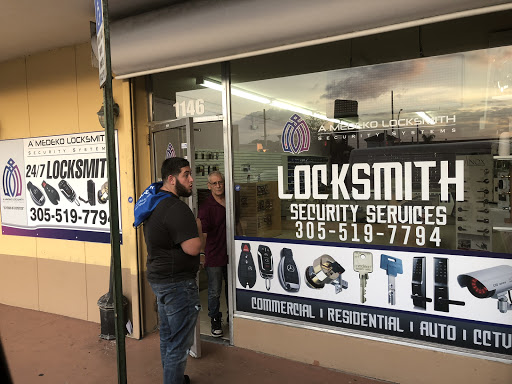 Locksmith «A-Medeko Locksmith Security System», reviews and photos, 7005 W 3rd Ct, Hialeah, FL 33014, USA