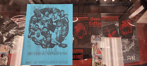 Explore star sleeve tattoo ideas, creative tattoo ideas in Bryant, available at Goon Tattoo