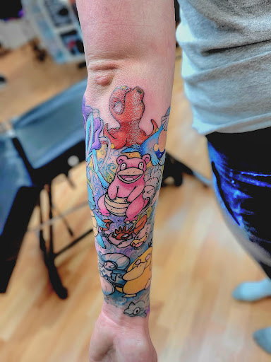 Explore funny tattoo ideas for men, creative tattoo ideas in Benton, available at Spectrum Tattoo