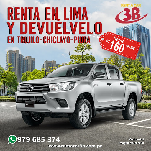 3B Rent A Car Trujillo / Alquiler de autos y camionetas en Trujillo