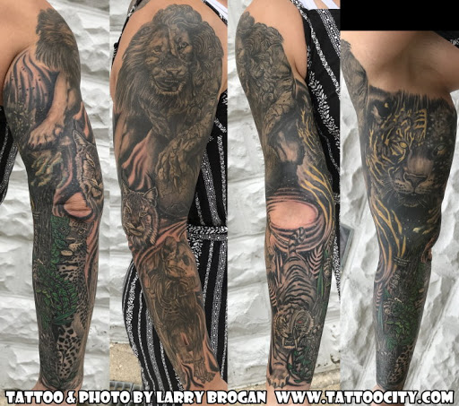 Explore jesus fish tattoo ideas, creative tattoo ideas in Lockport, available at Tattoo City by Larry Brogan