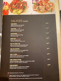 Suan Thaï à Paris menu