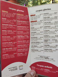 Glacier Béatrix & Restaurant Côté Crêpes à Vals-les-Bains menu