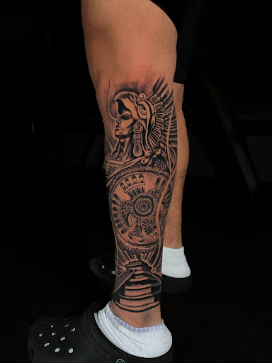 Explore armor tattoo ideas, creative tattoo ideas in Mesa, available at Conscious Child Tattoo Co.