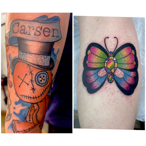 Explore honeymoon tattoo ideas, creative tattoo ideas in Adrian, available at Good Life Tattoo Co.