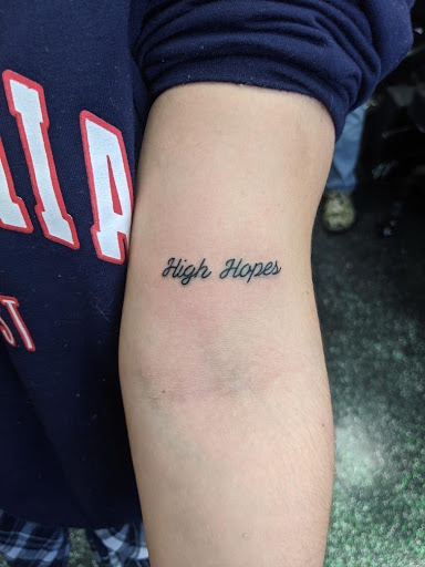 Explore marathon tattoo ideas, creative tattoo ideas in Slippery Rock, available at Dinky Dachshund Tattoo Parlor