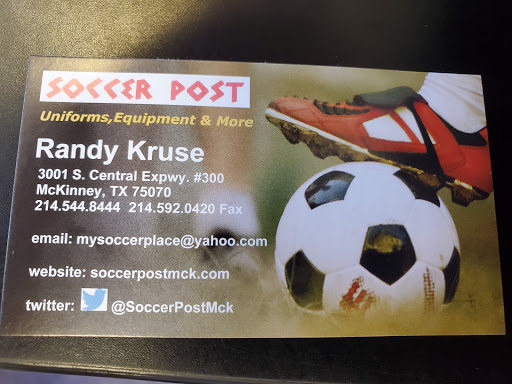 Sporting Goods Store «Soccer Post», reviews and photos, 3001 S Central Expy # 300, McKinney, TX 75070, USA