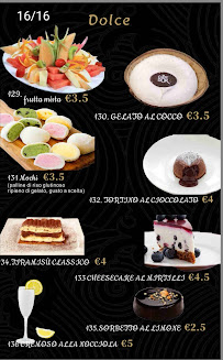 Masa à Andria menu