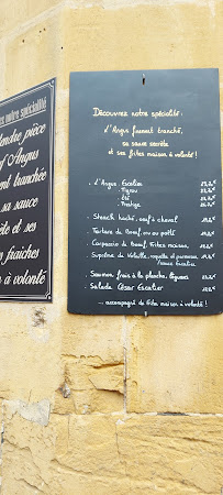 Restaurant L'Escalier à Metz (le menu)