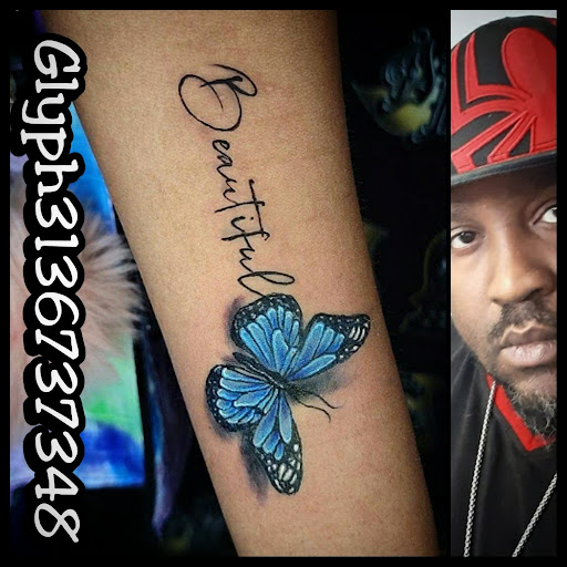 Explore round tattoo ideas, creative tattoo ideas in Warren, available at Dark Horse Tattoo Co. LLC.