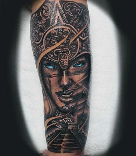 Explore face tattoo ideas, creative tattoo ideas in Phoenix, available at GreyWash Ink Tattoo