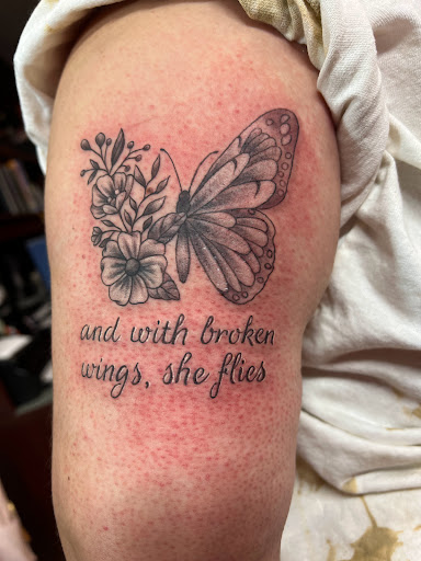 Explore lion and lamb tattoo ideas, creative tattoo ideas in Hillsboro, available at Chaos Tattoo