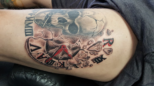 Explore hood neck tattoos ideas, creative tattoo ideas in Wichita, available at Body Canvas Tattooing