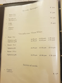 Osteria Pico à Matera carte