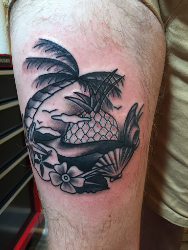 Explore ninja tattoo ideas, creative tattoo ideas in Chapel Hill, available at Golden Falcon Tattoo and Piercing