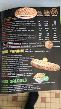 Menu du O Pizza à Pithiviers