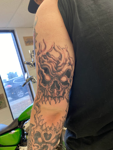 Explore mens back shoulder tattoo ideas, creative tattoo ideas in Orland, available at K1LL3R ARTW0RK