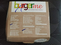 Restaurant de hamburgers burgerme à Leipzig (le menu)