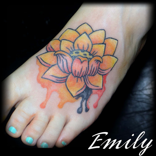 Find in between boob tattoo ideas for your next unique tattoo in Quakertown at Lucky Strike Tattoo and Body Piercing