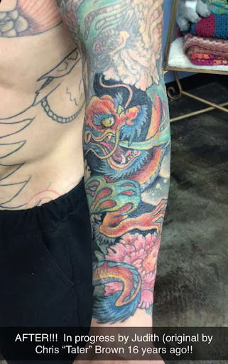 Explore scorpio constellation tattoo ideas, creative tattoo ideas in Topeka, available at Looking Glass Tattoo & Gallery