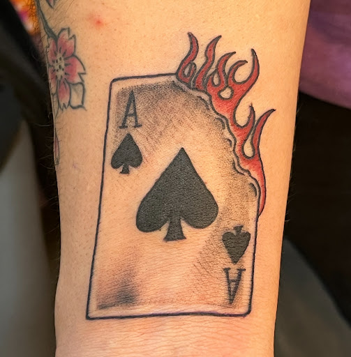 Explore sanskrit tattoo ideas, creative tattoo ideas in Webster, available at Mainline Ink