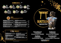 Menu / carte de Matsuki Restaurant à Biscarrosse