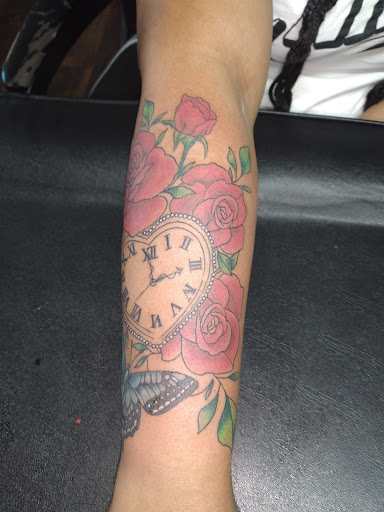 Explore construction worker tattoo ideas, creative tattoo ideas in Kewanee, available at Splat Ink tattoos and piercings