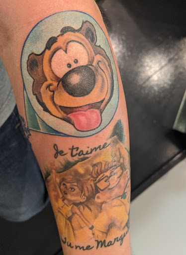 Explore upper arm men tattoo ideas, creative tattoo ideas in Twin Falls, available at WarmArt Tattoo & BodyPiercing,LLC