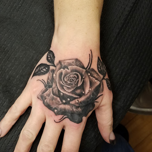 Explore black and grey tattoos sleeves ideas, creative tattoo ideas in Molalla, available at Back40Tattoo