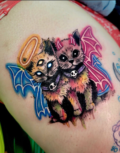 Explore army tattoo ideas for men, creative tattoo ideas in Benton, available at Spectrum Tattoo