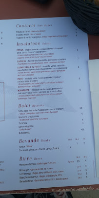 MiCasa à Monopoli menu