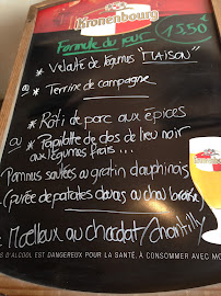 Carte du Brasserie la trifolle à Le Puy-en-Velay