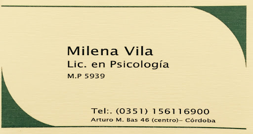 Psicóloga Lic. Milena Vila