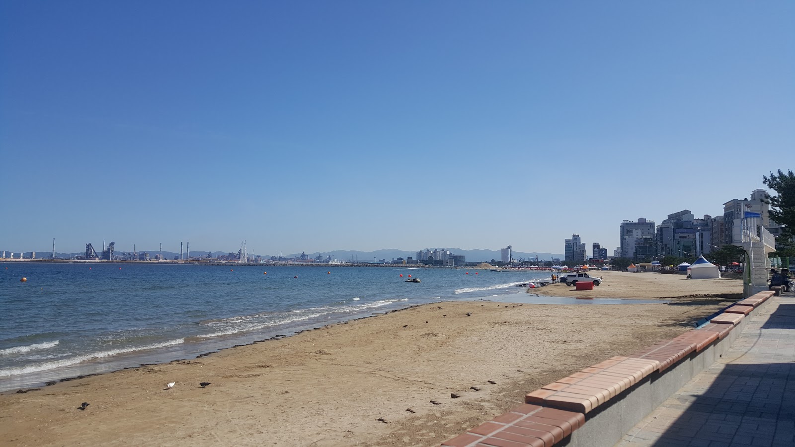 Yeongildae Beach的照片 带有明亮的沙子表面