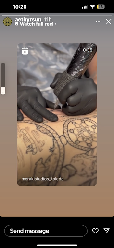 Explore small leg tattoo ideas, creative tattoo ideas in Toledo, available at Meraki Tattoo