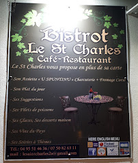 Bistrot Le Saint Charles à Ajaccio menu