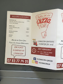 Restaurant Pizza Nostra à Ajaccio (le menu)