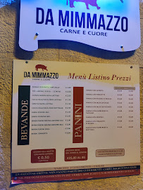 Menu du Da Mimmazzo à Trani