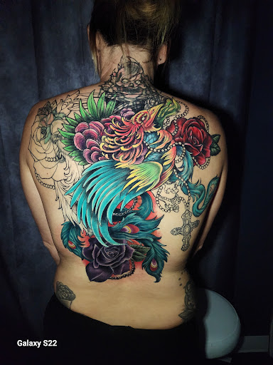 Explore shoulder cover up tattoo ideas, creative tattoo ideas in Buford, available at Inked Arts Tattoo Studio
