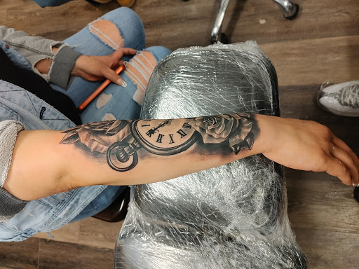 Explore tattoo ideas for your legs, creative tattoo ideas in Hereford, available at Slow Pain Tattoo Body Art Studio