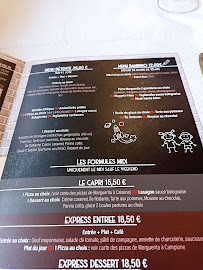 Restaurant PIZZERIA LE CAPRI à Montreuil (le menu)