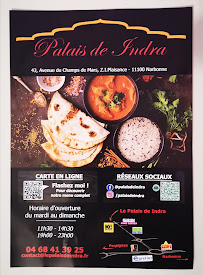 Restaurant de type buffet Le Palais de Indra Buffet Indien à volonté à Narbonne - menu / carte