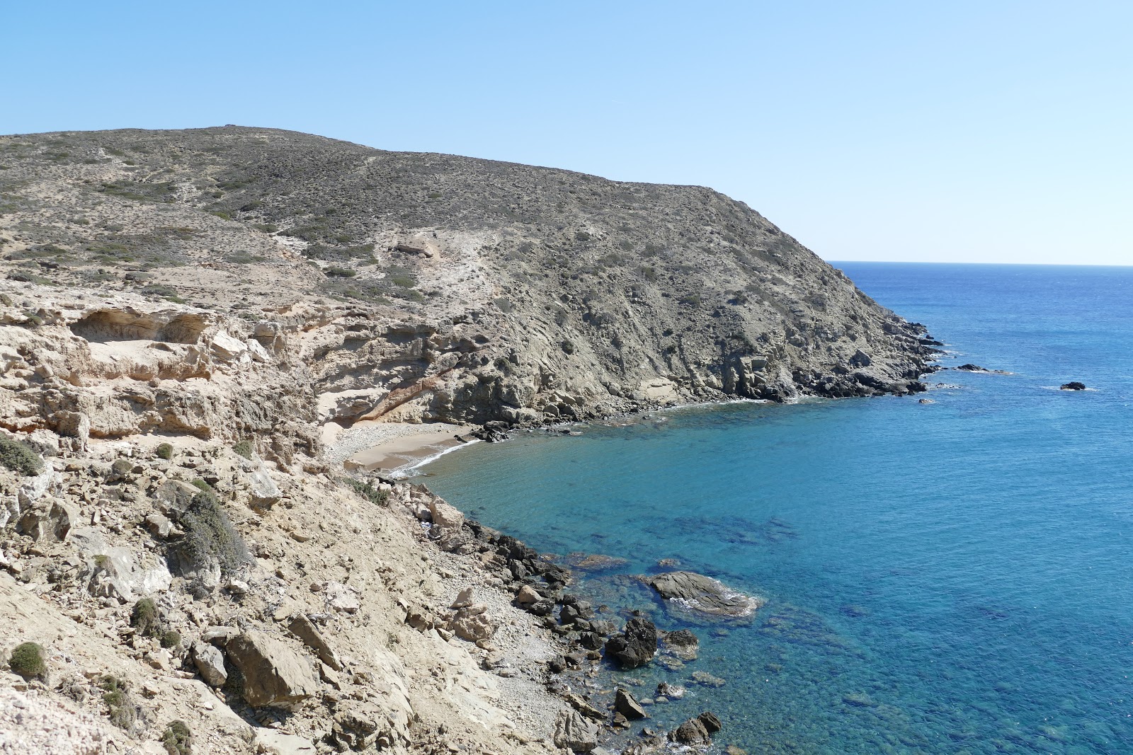 Foto van Prasonisiou Beach met kleine baai